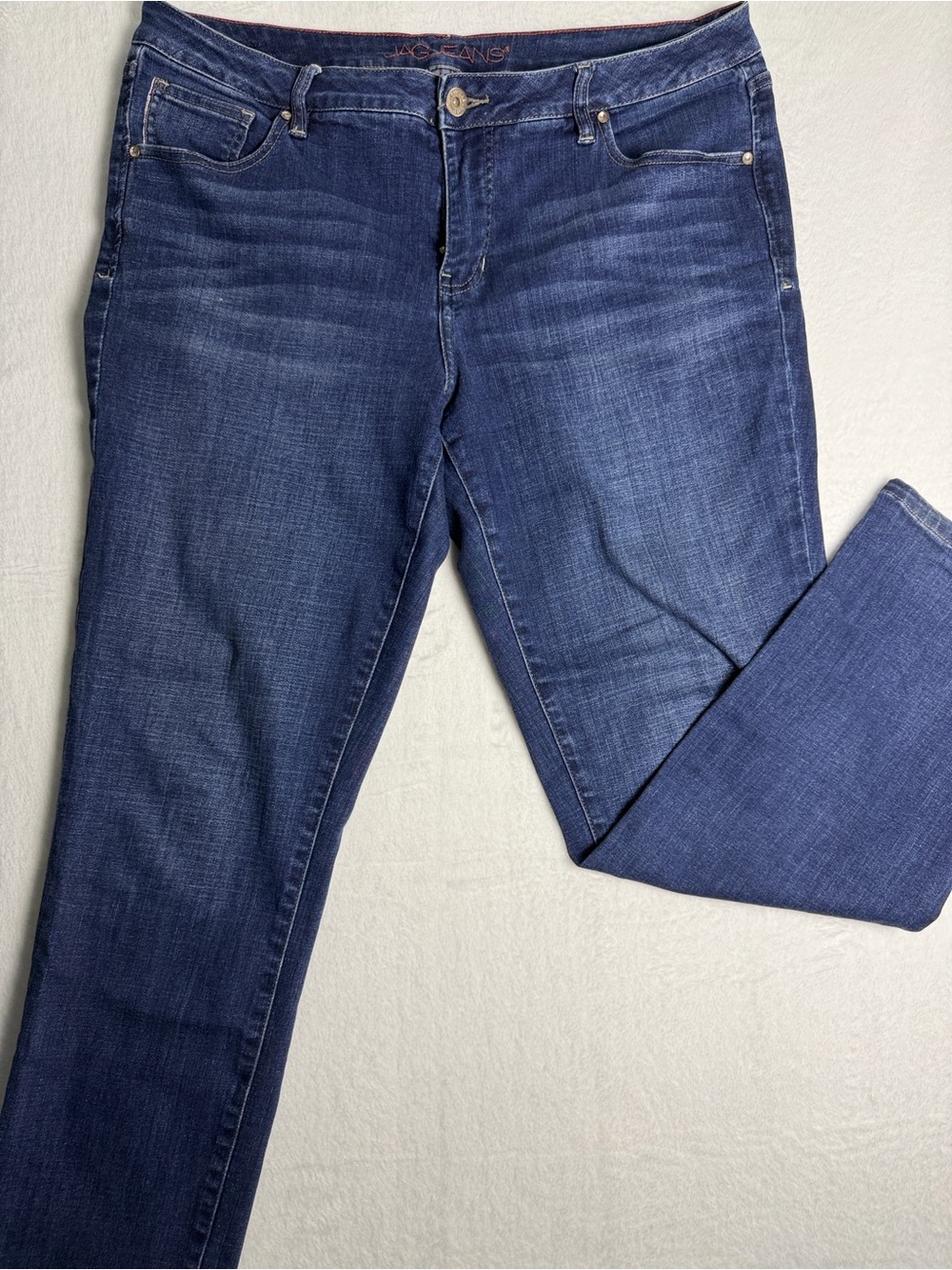 Jag Jeans Women's Straight Leg Jeans in Dark Blue Denim